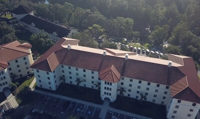 Aerial view of Boswell hall